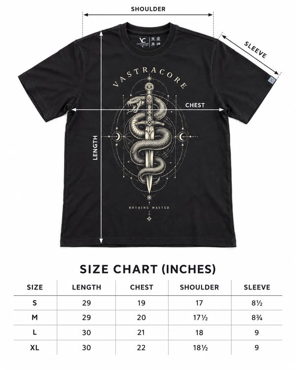 Men's Snake & Dagger Oversized Sueded Graphic T-Shirt — Ash Black