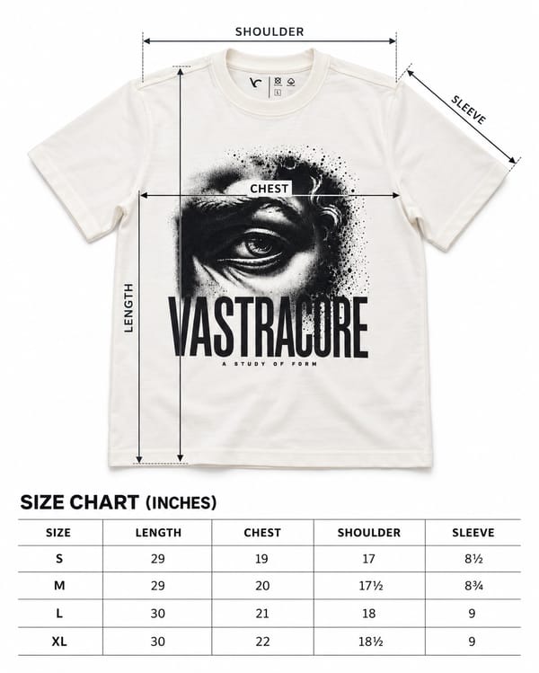Men's Statue Eye Oversized Sueded Graphic T-Shirt — Off-White